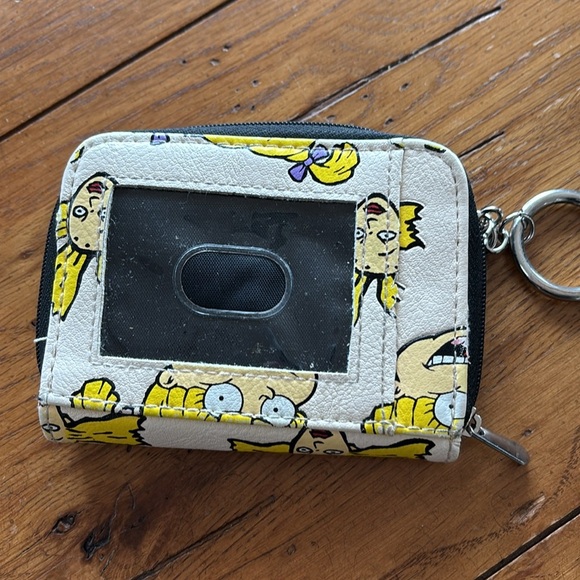 Nickelodeon Rugrats Angelica & Cynthia Zipper Wallet ID Flap Cards Key Chain - Picture 3 of 9